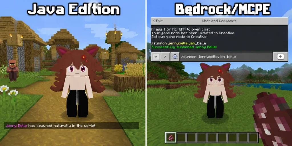 Java Edition vs Bedrock vs MCPE